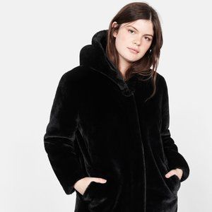 Mango Violeta Faux Fur Coat